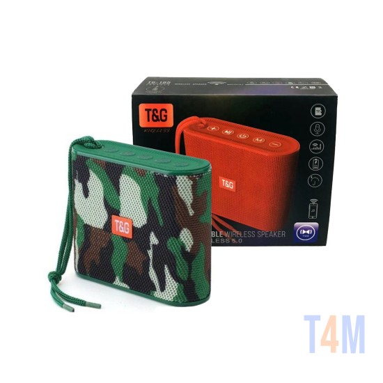 T&G MINI WIRELESS BLUETOOTH SPEAKER TG-185 USB/TF/FM/TWS/HANDS-FREE CALL FUNCTION MILITARY